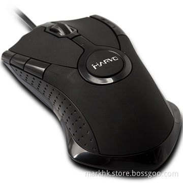 5D Optical Game Mouse in Black, with 135cm Cable Length and PS/USB/U+P Interface Options